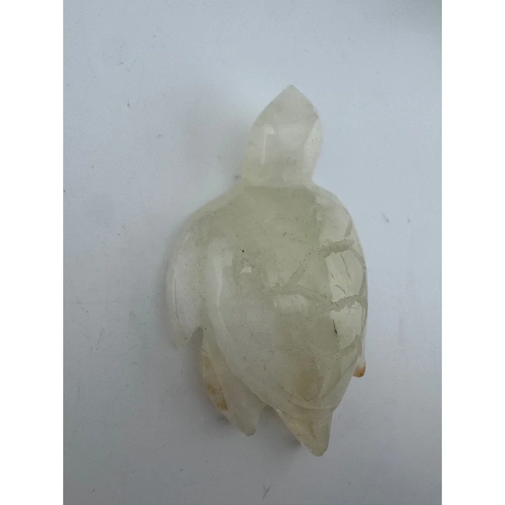 Golden Healer Quartz Turtle Hand Carved Crystal Figurine 3.96